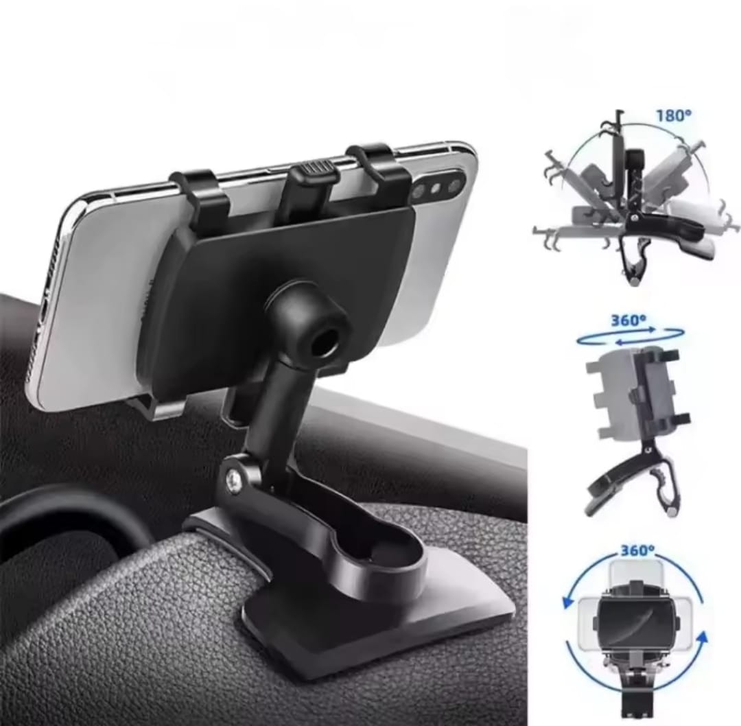360° Rotatable Car Phone Holder – Dashboard Mount