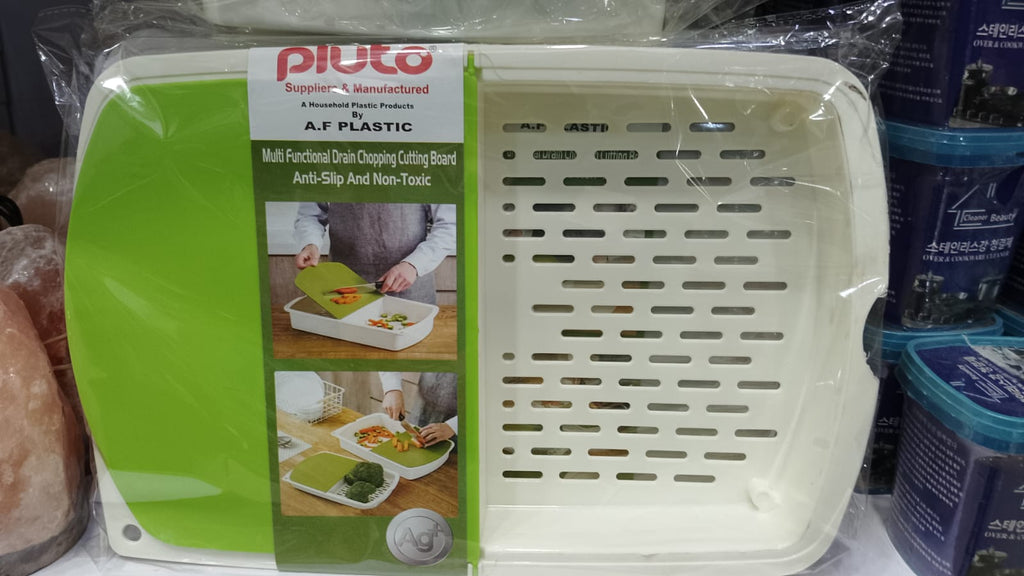 3-in-1 Kitchen Cutting Board with Drain Basket